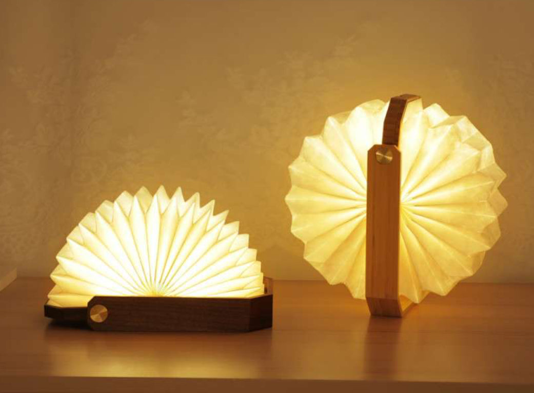 Gingko - Smart Origami Lampe /Walnuss — SOANDERS - Concept Store
