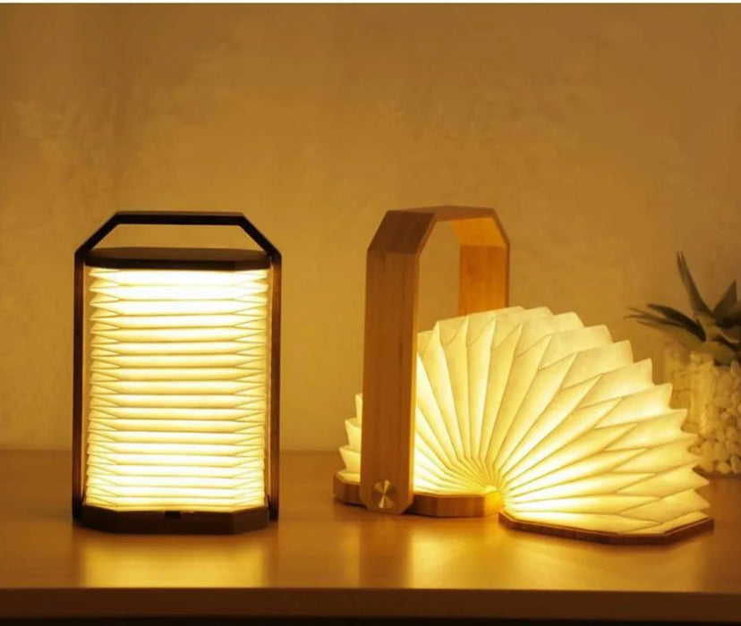 Gingko - Smart Origami Lampe /Walnuss